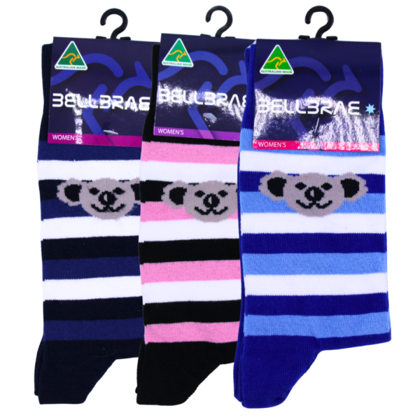 18544 43 42 All Stripe Koala Socks