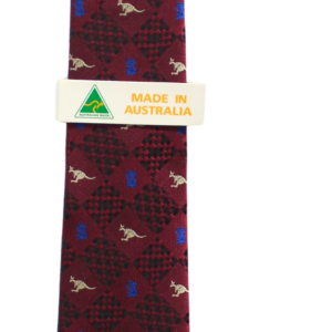 18557 Close Up of Burgundy Koala Roo Tie