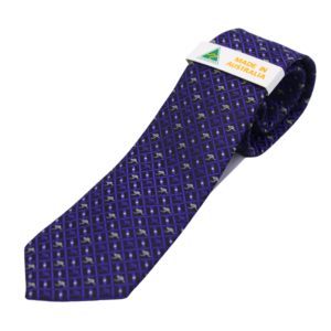 Purple Check Kangaroo Tie