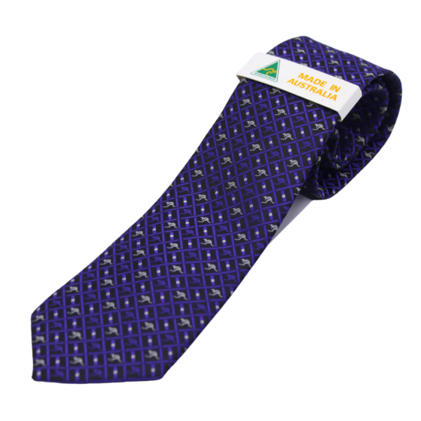 18573 Front of Purple Check Kangaroo Tie