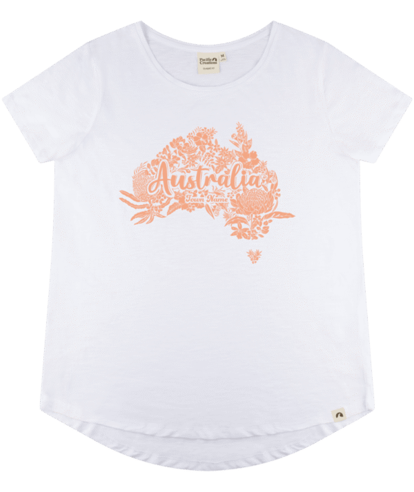 47636 White Floral Women's T Shirt