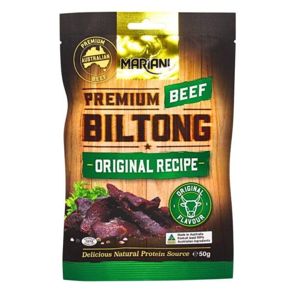 61048 Front of Premium Beef Biltong 50g