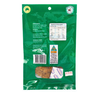 61053 Back of Australian Made Soft Crocodile Jerky 50g