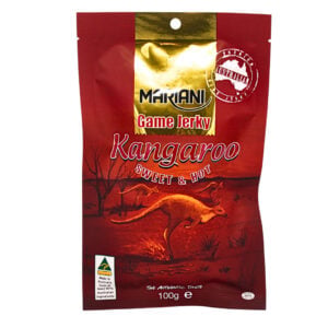 Australian Made Sweet and Hot Kangaroo Jerky 100g