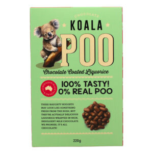 Koala Poo Chocolate Liquorish 220g