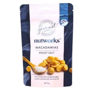 Australian Made Nutworks Roast Salt Macadamias 75g