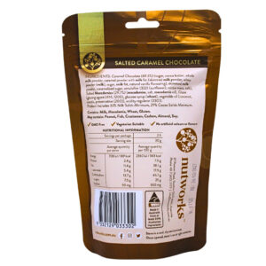 61269 Back of Salted Caramel Chocolate Macadamias 75g