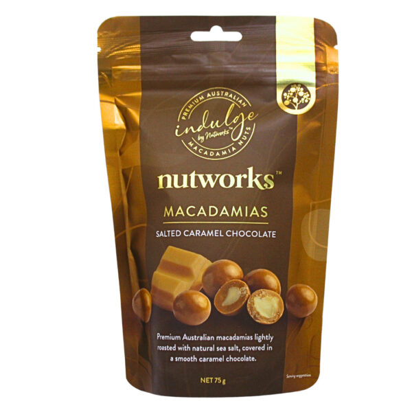 61269 Front of Salted Caramel Chocolate Macadamias 75g