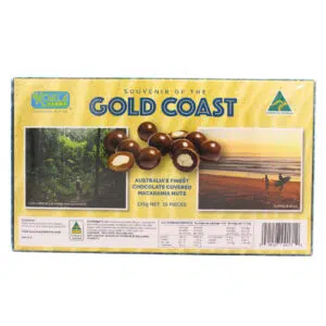 61682 Back of Gold Coast Chocolate Macadamias 135g