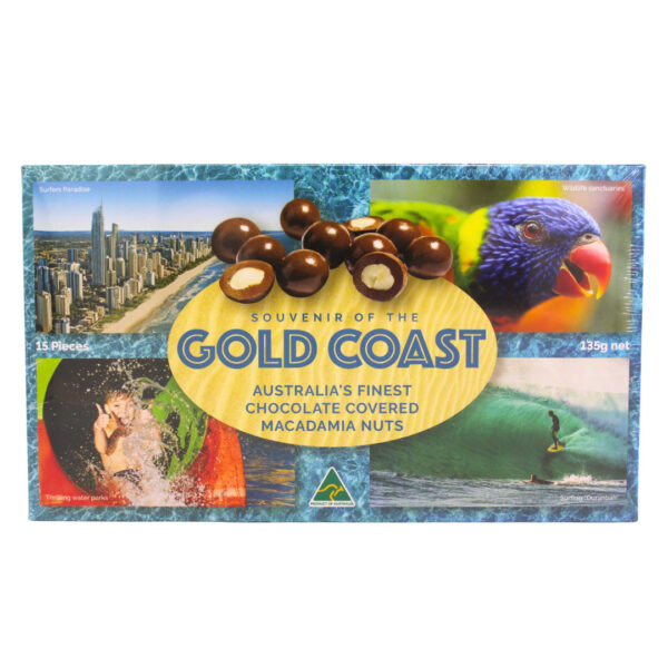 61682 Front of Gold Coast Chocolate Macadamias 135g