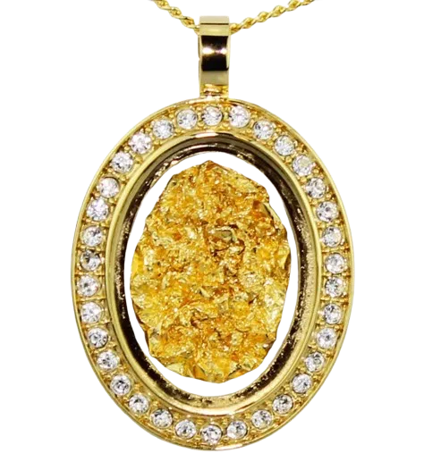 89798 Gold Glass Diamante Oval Necklace Zoomed Removebg Preview