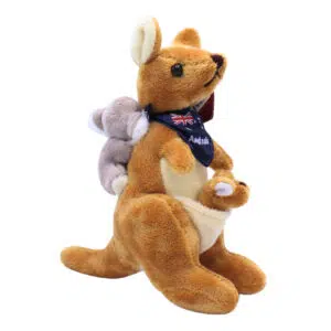 Kangaroo with Joey & Koala Plush Toy