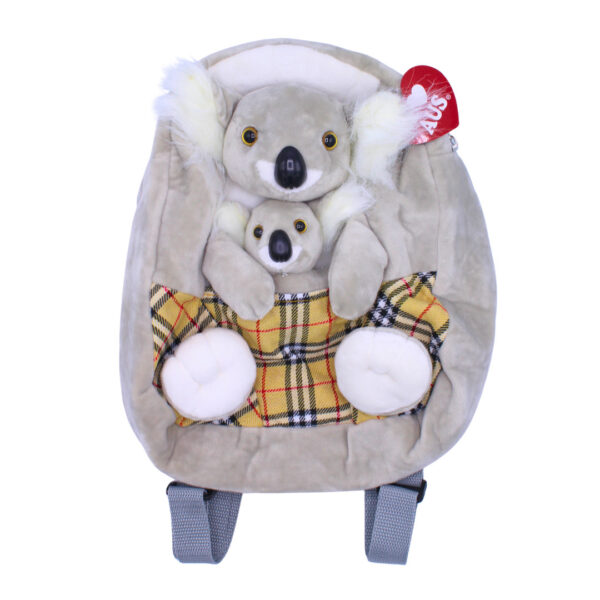 10107 Front of Koala and Baby Plush Backpack