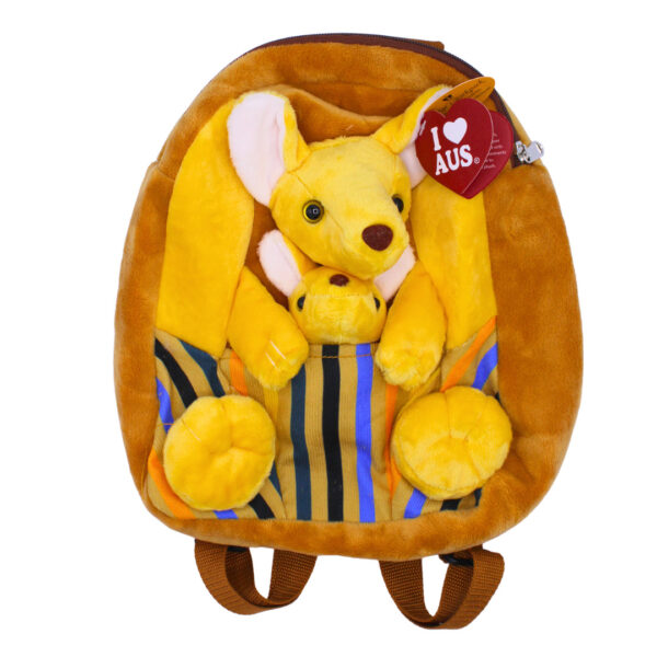10108 Front of Kangaroo and Joey Plush Backpack
