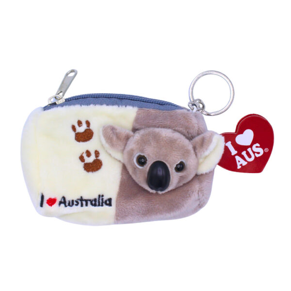 10116 Front of Koala Plush Coin Bag