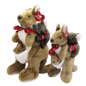 10540 10114 Front of Kangaroo Carrying Koala Plush Toy