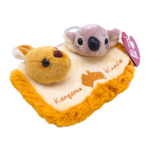 10622 Side of Koala and Kangaroo Plush Coin Bag