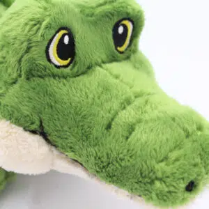 10813 Close Up Head of Crocodile Ecobubs Plush Toy