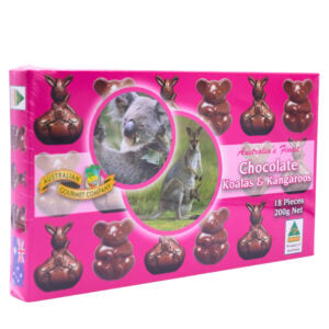 61647 Angle Front of Chocolate Koalas and Kangaroos 200g