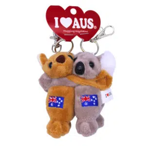Roo & Koala Hugging Keyring