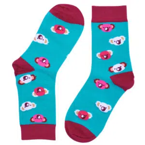 Turquoise Koala Socks