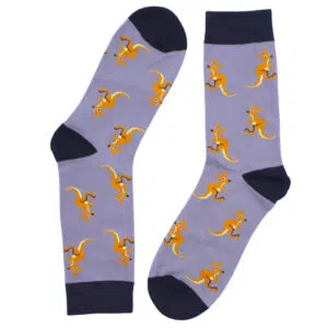 Grey Kangaroo Socks