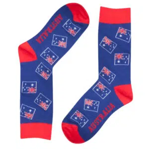 Navy Aussie Flag Socks
