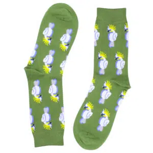 Green Cockatoo Socks