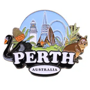 Perth City Enamel Magnet
