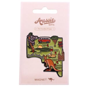 53410 In Packaging Outback SA Map Enamel Magnet
