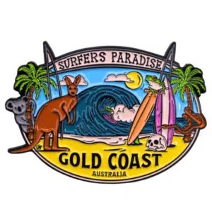 Surfers Paradise Enamel Magnet