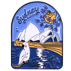 Sydney Jacaranda Enamel Magnet