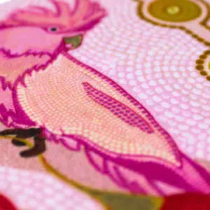 57197 Close Up of Aboriginal Spirit Being Ceramic Coaster