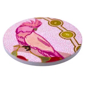 57197 Side of Aboriginal Spirit Being Ceramic Coaster