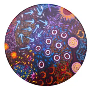 Aboriginal Women's Dreaming Ceramic Coaster
