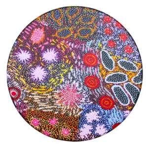 Aboriginal Grandmother's Country Ceramic Coaster