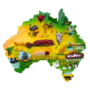 Australia Map Shape Resin Magnet