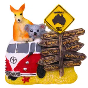 Koala and Roo in Kombi Resin Magnet