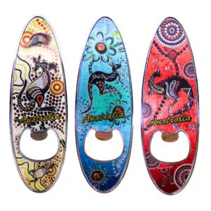 Kangaroo Surfboard Magnet Bottle Opener