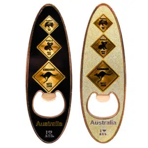Roadsign Surfboard Bottle Opener Magnet