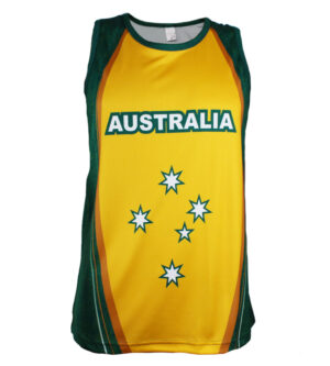 Green & Gold Australia Singlet