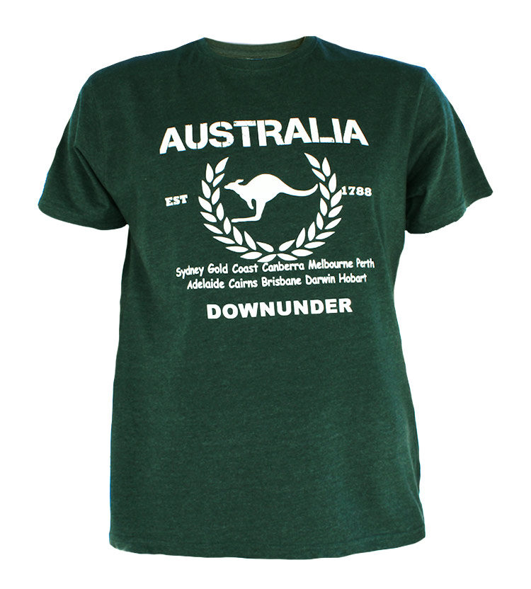 Australian Cities T-Shirt Green
