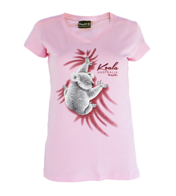 Climbing Koala Womens T-Shirt