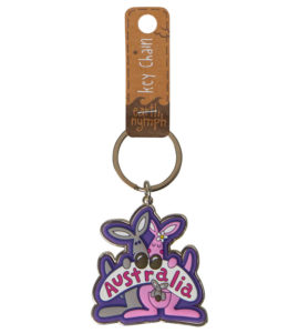 Purple Kangaroo Keyring