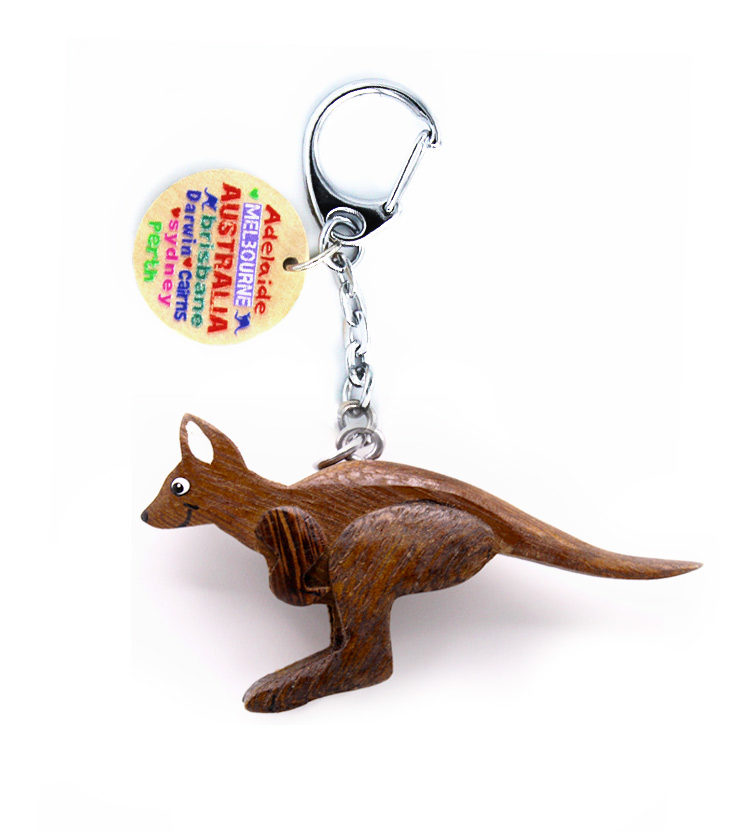 Flying Kangaroo Keychain