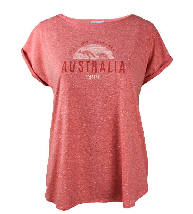Australia Womens T-Shirt Red