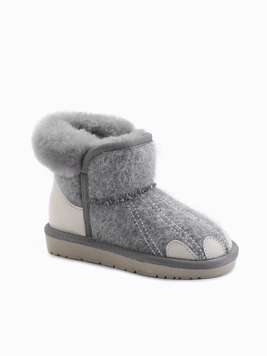grey fluffy ugg boots