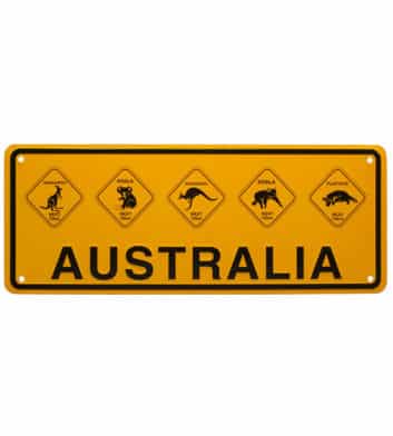 Australian Roadsign Licence Plate