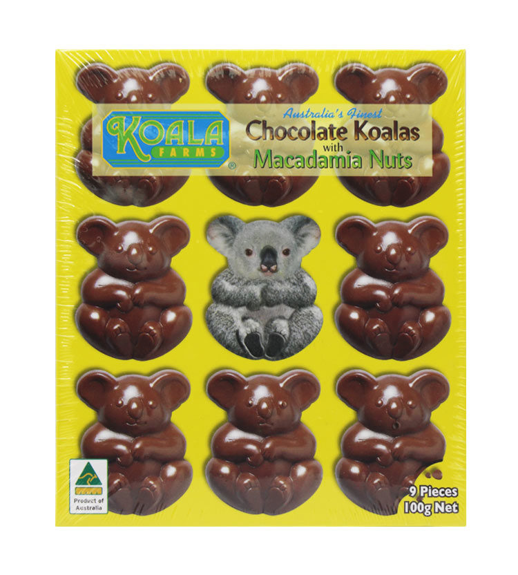 Chocolate Macadamia Koala Shapes 100g
