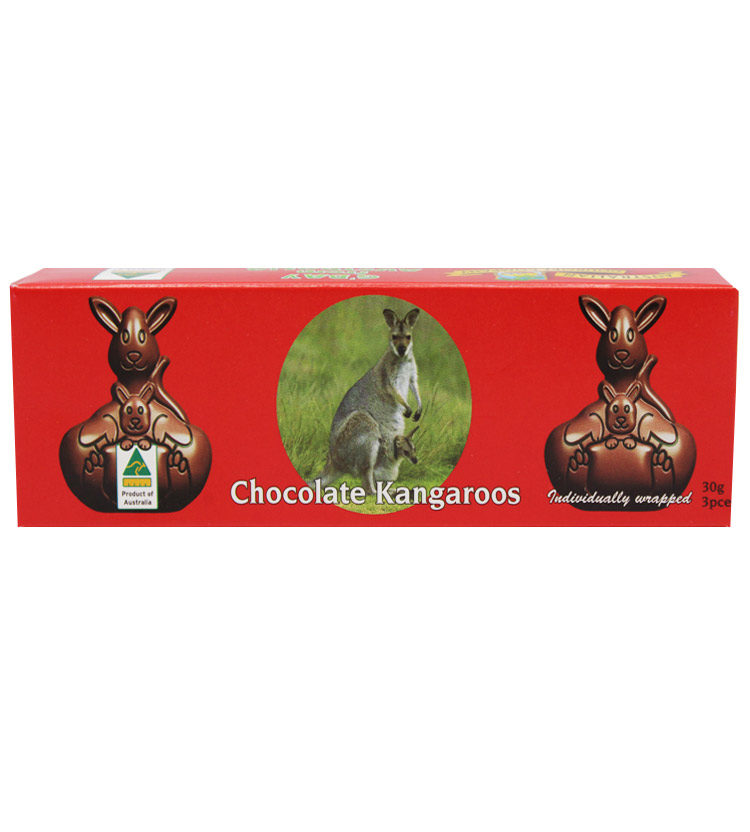 Chocolate Macadamia Kangaroo Shapes 35g